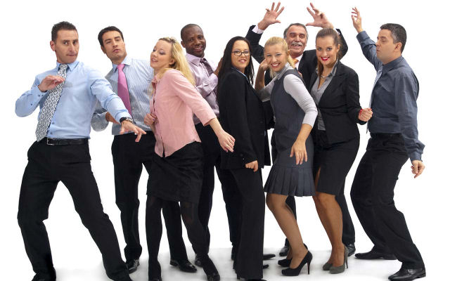 People Dancing At A Corporate Event