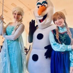 Anna Olaf and Elsa