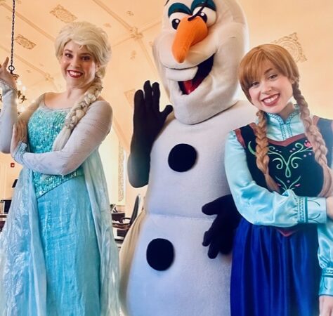 Anna Olaf and Elsa