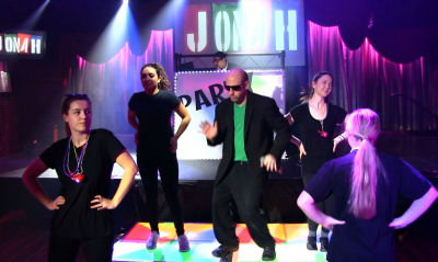 Dancers At A Bar Mitzvah Party