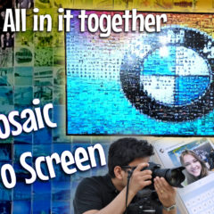 mosaic photo screen