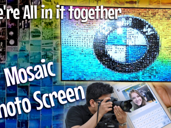 mosaic photo screen