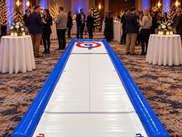 Inflatable Curling Lane  Front View